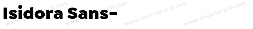 Isidora Sans字体转换